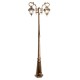 Светильник садово-парковый PL4048 столб шестигранный 2*60W 230V E27, черное золото  11428  Feron