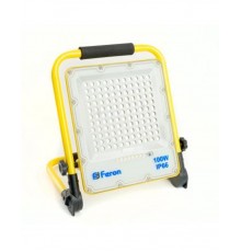 Прожектор светодиодный переносной с зарядным устройством 100W,  15Ah 18650, 6400K, IP66, LL-952  48677  FERON