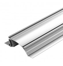 Профиль с экраном ALM-ARC-SINGLE-2000 ANOD+FROST (arlight, Алюминий)  029850  Arlight