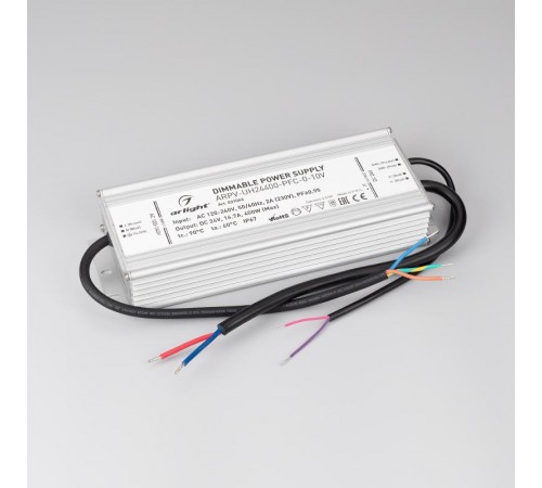Блок питания ARPV-UH24400-PFC-0-10V (24V, 16.7A, 400W) (Arlight, IP67 Металл, 7 лет)  031043  Arlight