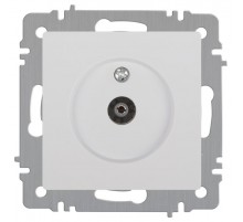 Розетка Intro Accent 6-301-01 TV одиночная, IP20, СУ, белый   Б0063601  Intro