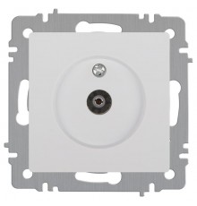 Розетка Intro Accent 6-301-01 TV одиночная, IP20, СУ, белый   Б0063601  Intro