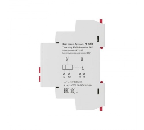 Реле времени RT-SBB (задержка времени выключ.) EKF PROxima  rt-sbb  EKF