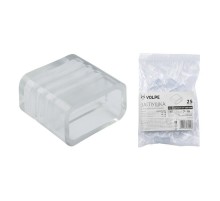 Заглушка для LED ленты 3528/2835, 10 мм, прозрачный, UCW-Q220 K10 CLEAR 025 POLYBAG 25 шт/упак  10973  Volpe