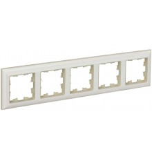 BRITE Рамка 5-ая РУ-5-Бр бежевый/жемчуг  BR-M52-12-1-K10  IEK