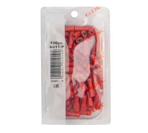 Наконечник плоский полностью изолир. (розетка) 0.25-1.5мм.кв. 4.8х0.8мм.  2A01TP  DKC