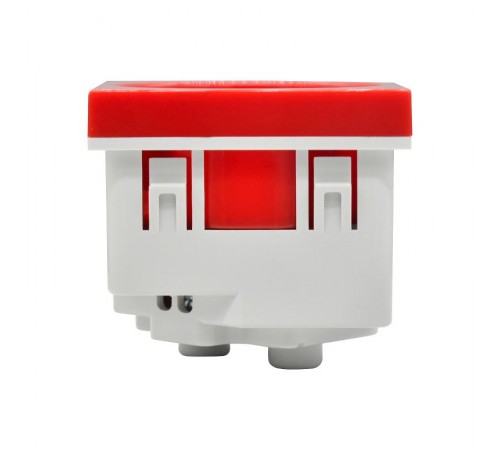 PRIMER РКС-20-32-П-45 Розетка 45град з/к з/ш в/з красная  PR-KK40D-RSZH-2-2-45-K04  IEK