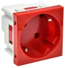 PRIMER РКС-20-32-П-45 Розетка 45град з/к з/ш в/з красная  PR-KK40D-RSZH-2-2-45-K04  IEK
