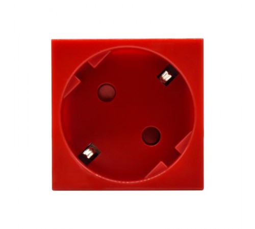 PRIMER РКС-20-32-П-45 Розетка 45град з/к з/ш в/з красная  PR-KK40D-RSZH-2-2-45-K04  IEK