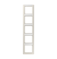 Рамка 5-кратная с полем для надписи для горизонтальной и вертикальной установки; слоновая кость  AS585NA  Jung