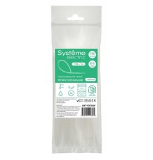 Стяжка кабельная 150х3.6 Белая (100шт)  IMT15036W  SE