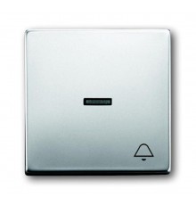 Клавиша для механизма 1-клавишного выкл./перекл./кнопки, с прозрачной линзой и символом "ЗВОНОК", серия pur/сталь  1751-0-2959   2CKA001751A2959  A