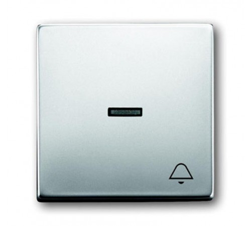 Клавиша для механизма 1-клавишного выкл./перекл./кнопки, с прозрачной линзой и символом "ЗВОНОК", серия pur/сталь  1751-0-2959   2CKA001751A2959  A