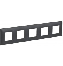 SKANDY Рамка 5-местная SK-F05T титан  SK-M52-K48  IEK