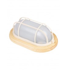 Светильник пылевлагозащищенный под лампу для ЖКХ НПБ1402 сосна овал с реш. 60Вт IP54 TDM