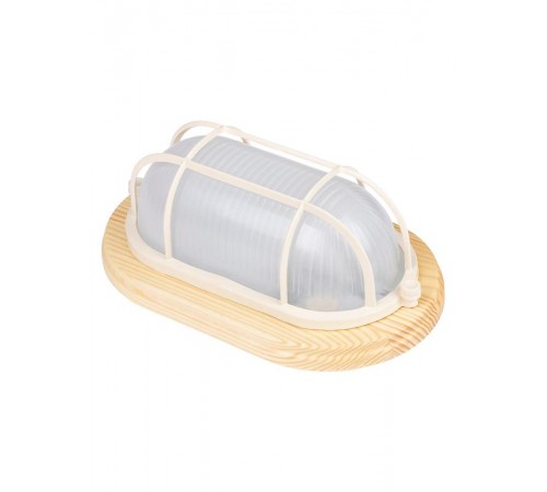 Светильник пылевлагозащищенный под лампу для ЖКХ НПБ1402 сосна овал с реш. 60Вт IP54 TDM