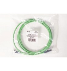 Коммутационный шнур категории 6, U/UTP, 4х2х(7х0,21), LSZH, 3м, зеленый  500015  SPL