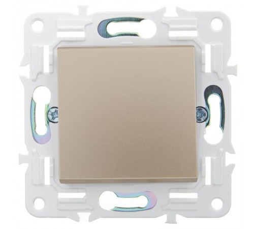 SKANDY Выключатель 1-клавишный 10А SK-V01Sa песочный  SK-V10-0-10-K98  IEK