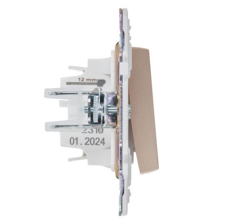 SKANDY Выключатель 1-клавишный 10А SK-V01Sa песочный  SK-V10-0-10-K98  IEK