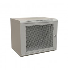WR-TW-1545-SD-RAL7035 Шкаф настенный 19-дюймовый (19"), 15U, 775x600х450мм, перфор. метал. дверь с замком, цвет серый (RAL 7035)  521268  WRLine