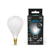 Лампа светодиодная Filament А160 10W 890lm 4100К Е27 milky диммируемая LED 1/6  179202210-D  Gauss