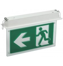 Светильник аварийного освещения светодиодный ССА3001 встраиваемый 3Вт двусторонний, сменный, БАП на 3 ч  LSSA0-3001-3-20-K03  IEK