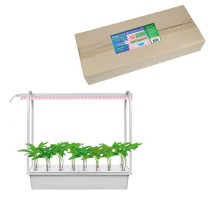 Набор для гидропоники "Минисад AQUA SIMPLE" св-к LED с подст, ULT-P44D-10W/SPLE IP20 AQUA SIMPLE WHITE спектр для фотосинт,белый  UL-00004499  Uniel