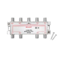 ДЕЛИТЕЛЬ  ТВ  х 8 под F разъём 5-2500 МГц "СПУТНИК"  05-6205  REXANT