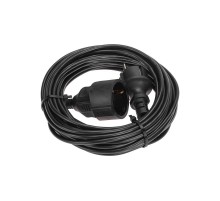 Удлинитель-шнур ПВС 3х0,75мм, 10м, с/з, 6А, 1300Вт, IP20, черный  13-4909  PROconnect