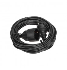 Удлинитель-шнур ПВС 3х0,75мм, 10м, с/з, 6А, 1300Вт, IP20, черный  13-4909  PROconnect