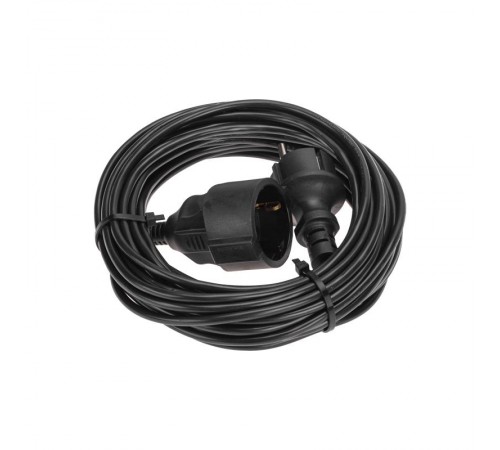 Удлинитель-шнур ПВС 3х0,75мм, 10м, с/з, 6А, 1300Вт, IP20, черный  13-4909  PROconnect