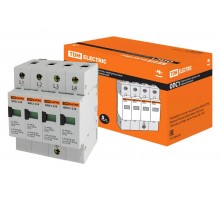 Разрядник ОПС1-C 4Р In=20kA Un=400B Im=40kA   SQ0201-0008  TDM