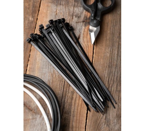 Хомут P6.6 стандартный (ч), 4.8x200 (100шт) FlexLock PROxima  plc-fl-ctsb-4.8x200  EKF