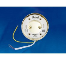 Светильник накладной точечный под лампу GX53/FT GOLD 10 PROM GX53, золото.  UL-00004147  Uniel
