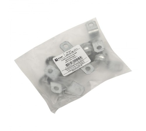 Скоба металлическая двухлапковая d16-17мм (10шт.) PROxima  sm-2-16-17-r  EKF