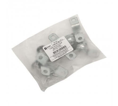 Скоба металлическая двухлапковая d16-17мм (10шт.) PROxima  sm-2-16-17-r  EKF