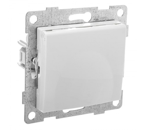 Bravo Розетка 1-ой с/з с з/ш и крышкой,СУ , 16А, 250В, белый  С10Р91-001  GUSI Electric