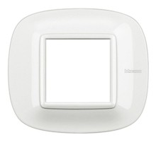 Axolute декоративные накладки в форме эллипса, Белый, цвет белый, на 2 модуля  HB4802HD  Legrand