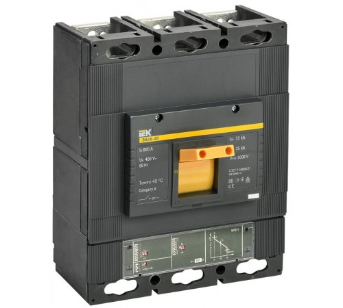 Авт. выкл. ВА88-40  3Р  800А  35кА  с электронным расцепителем MP 211   SVA51-3-0800  IEK
