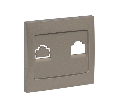 Валенсия лицевая панель розетки RJ-45 1-местная кашемир EKF PROxima   ESK01-L-035-40   EKF