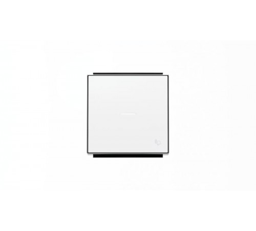 Клавиша для 1-клавишных выключателей/переключателей/кнопок с символом ЗВОНОК и линзой подсветки, серия SKY, цвет альпийский белый2CLA850430A1101 ABB