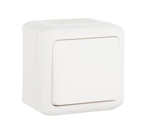 Quteo Белый Кнопка 1-клавишная IP44 6А  782305  Legrand