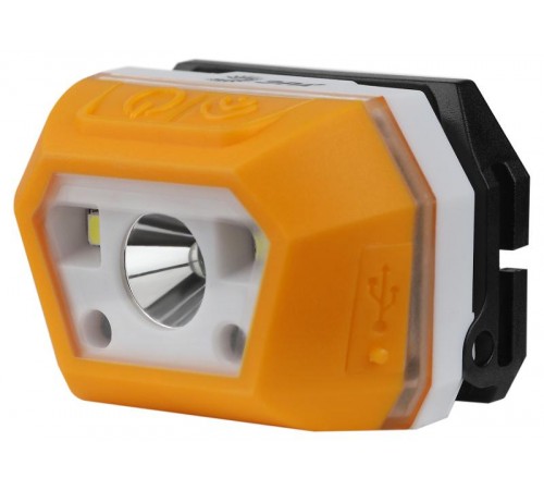 Фонарь налобный светодиодный Практик GA-810 аккумуляторный 3Вт сенсорный micro-USB  Б0052318  ЭРА