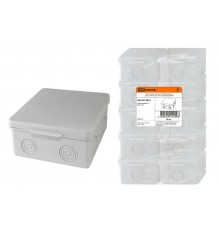 Коробка распределительная о/п 80х80х50мм, крышка, IP54, 7вх., без гермовводов  SQ1401-0812  TDM