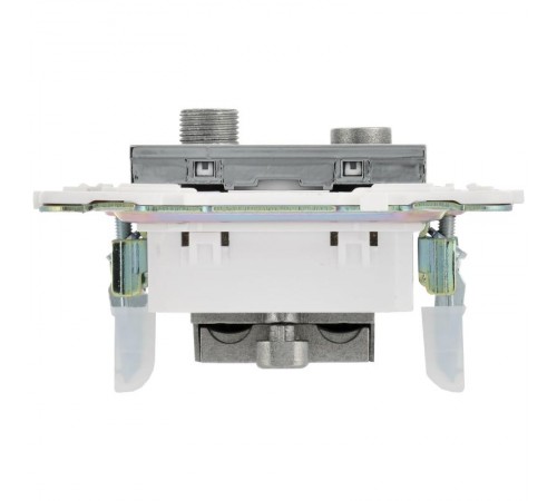 SKANDY Розетка двойная TV+SAT SK-A13N никель  SK-AF20-O-K50  IEK