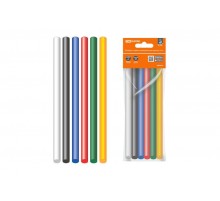 Клеевые стержни универсальные цветные, 7 мм x 100 мм, набор 6 шт, "Алмаз"   SQ1024-0508  TDM