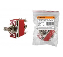 Переключатель-тумблер 1321 (ТП2-2) вкл.- вкл. 2 группы контактов  SQ0703-0030  TDM