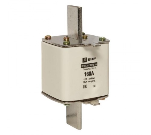 Плавкая вставка ППН-39 630/160А габарит 3  fus-39/630/160  EKF