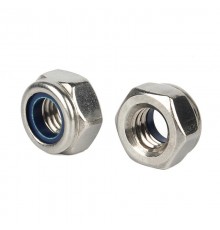 Гайка DIN985 самоконтрящаяся оцинк. М8 (100 шт) - коробка с ок. ( 0,464 кг)  105254  Tech-KREP