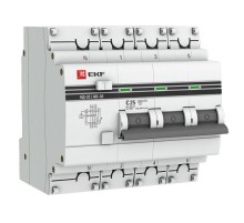 Выключатель автоматический дифференциального тока АД-32 3п+N 25А C 100мА тип AC PROxima (электронный)  DA32-25-100-4P-pro  EKF (замена - D63N46E25C1
